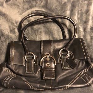 Coach purse used black
